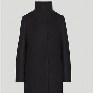 Wilfred Cocoon Coat - Size Small - Dark Grey